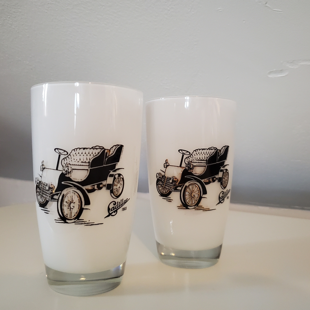 Vintage Cadillac Glass Tumblers